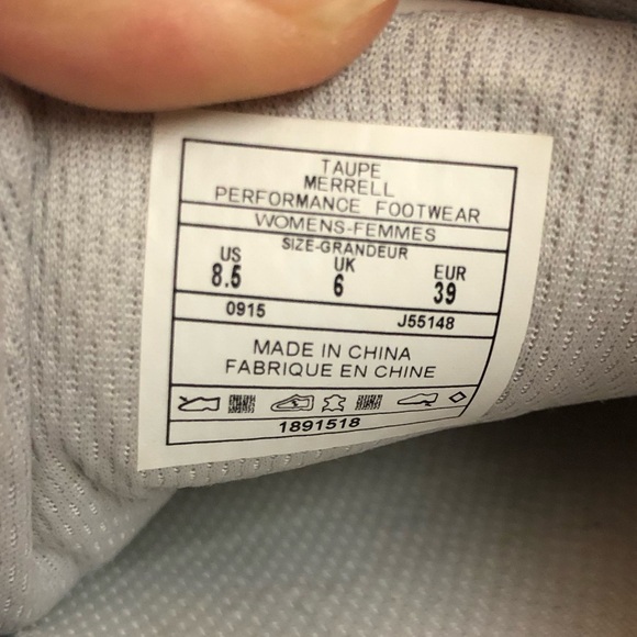 Merrell Women's Ceylon Sport Comfort Lace Shoe In Taupe J55148 *FLAW - Picture 9 of 9